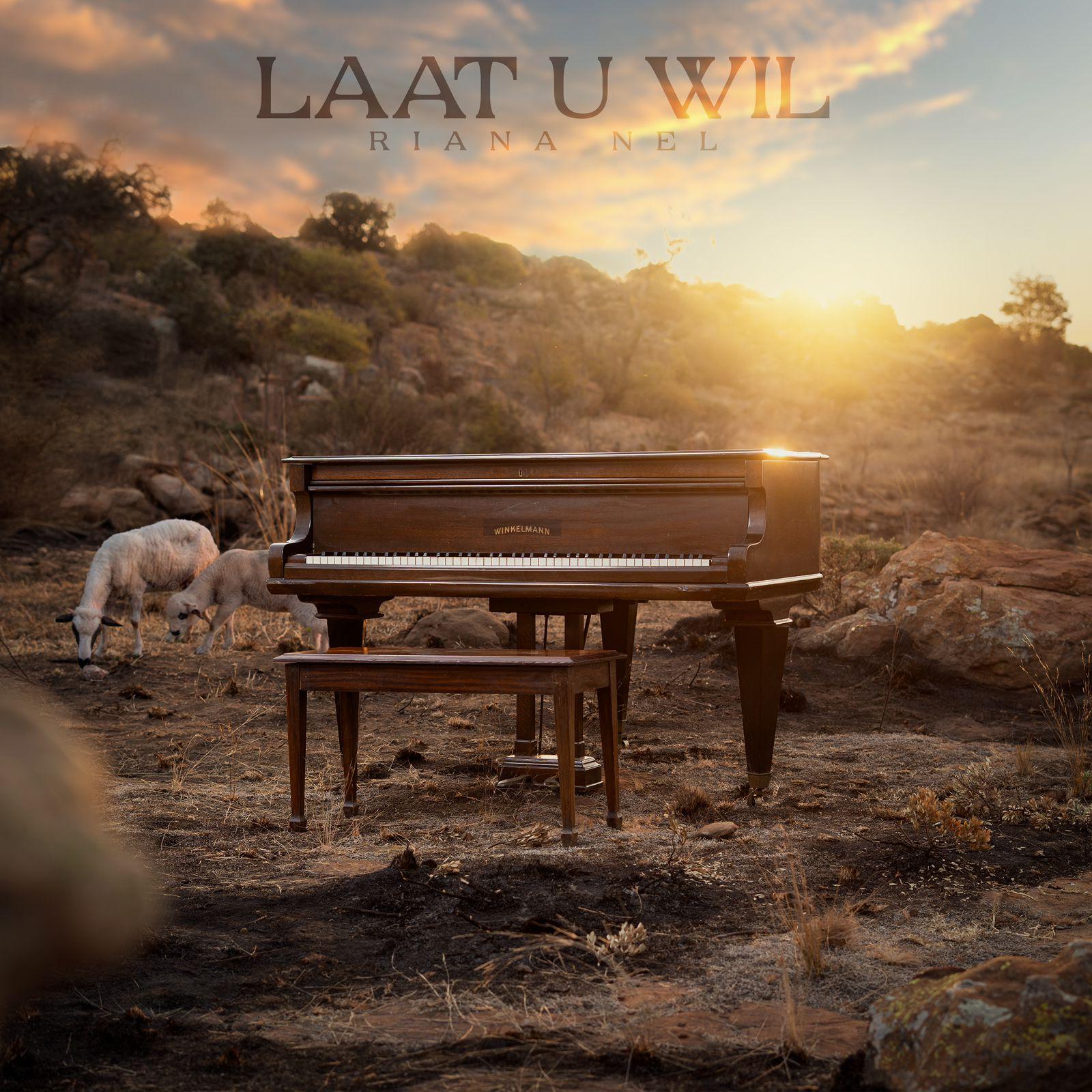 Grand piano on the mountain set for Riana Nel's Laat U Wil music video